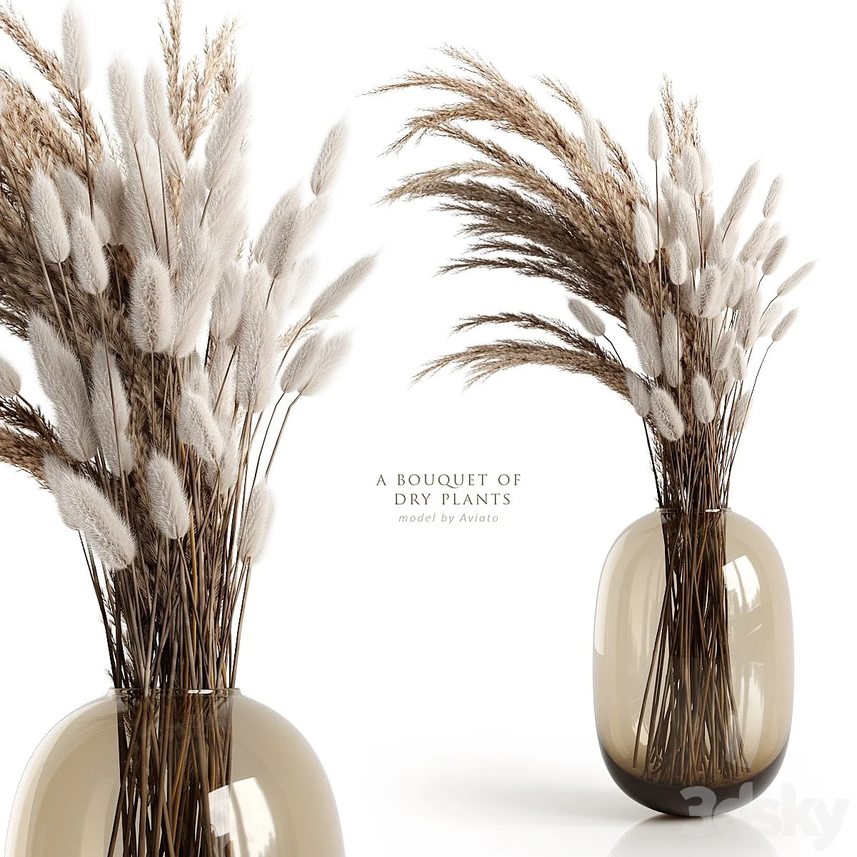 A bouquet of dry plants